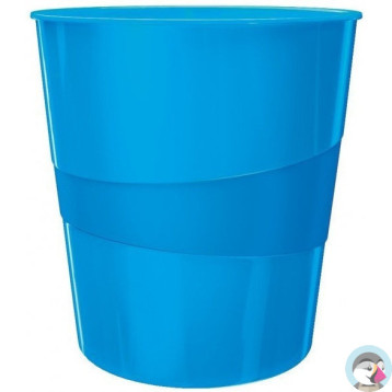 Kosz na śmieci 15L LEITZ WOW niebieski metalik 52781036
