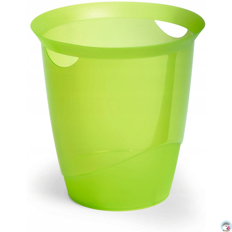 Kosz na śmieci 16l TREND przezroczysty jasnozielony 1701710017 DURABLE