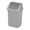 Kosz na śmieci uchylny 15l CURVER CLICK-IT srebrny/grafit 04043-877-65