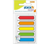 Zakładki indeksujące Strzałki 45x12mm mix 5 kolorów neon 21464 STICK&acute N