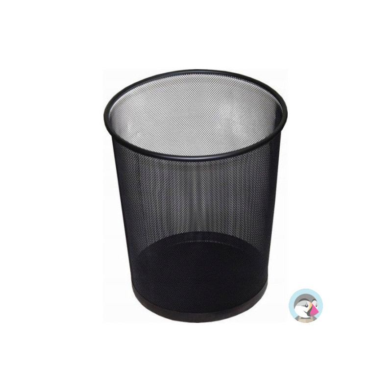 Kosz biurowy NATUNA 19L siatka czarny 295x355mm (L5001)