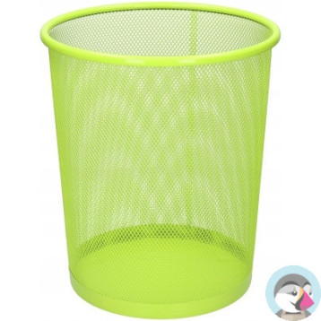 Kosz biurowy NATUNA 10L siatka limonkowy 235x270mm (L3515)