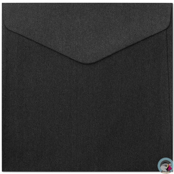 Koperta 160mm x 160mm Pearl czarny 150g (10szt.) 280323 Galeria Papieru