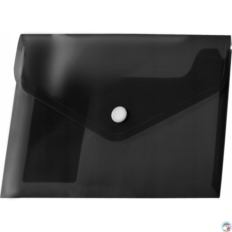 Koperta PP na zatrzask A4 czarna BT611-V TETIS