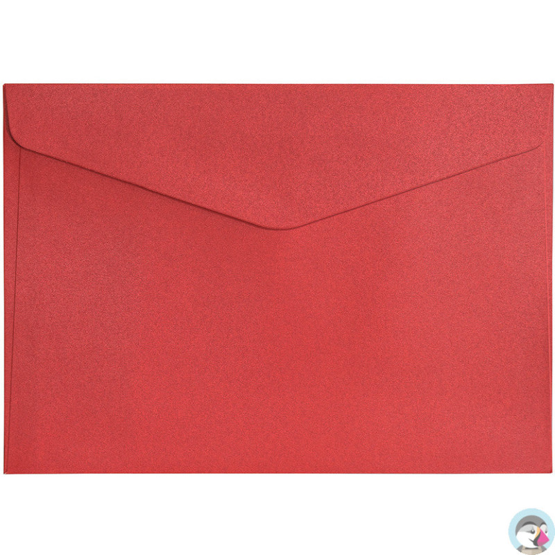 Koperta C5 PEARL czerwony 150g (10szt.) 280638 Galeria Papieru