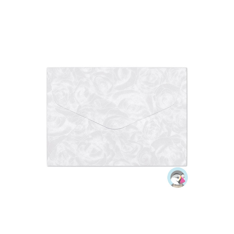 Koperta B7 RÓŻE białe120g (10szt.) 280511 Galeria Papieru