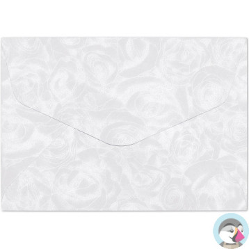 Koperta B7 RÓŻE białe120g (10szt.) 280511 Galeria Papieru