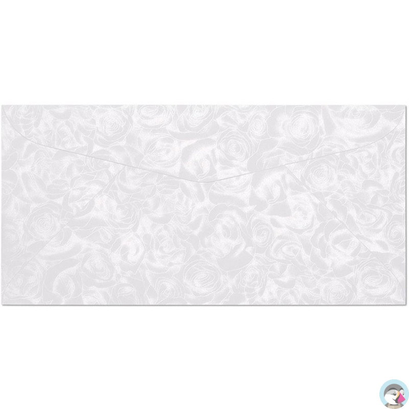 Koperta DL RÓŻE biała K 120g. (10szt.) 280111 Galeria Papieru