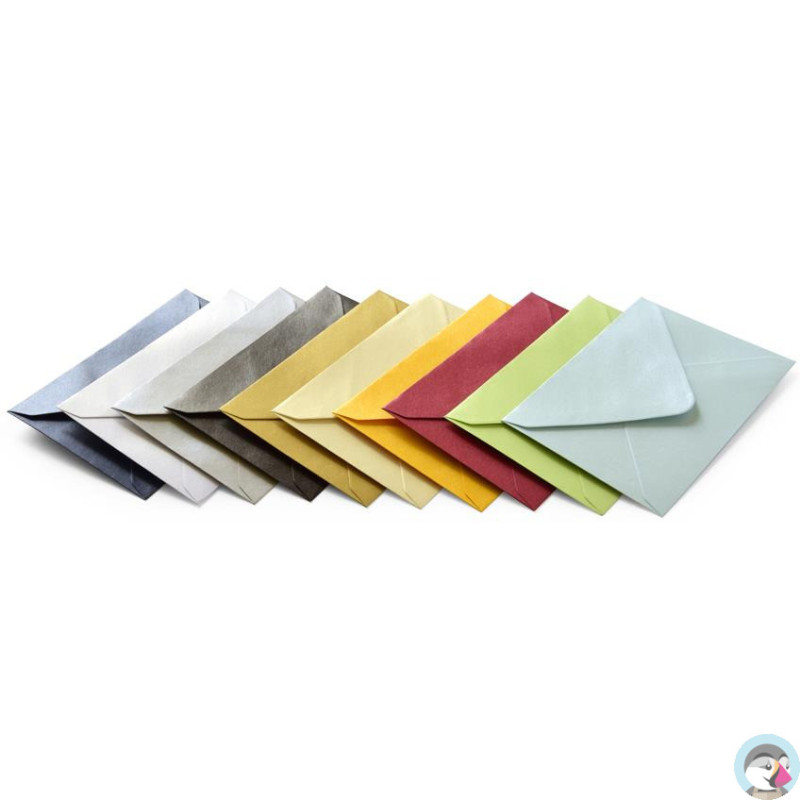 Koperta B7 mix kolorów metalizowanych (100szt.) 120g/m2 280599 Galeria Papieru