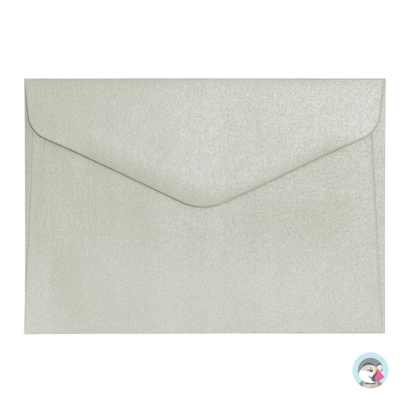 Koperta C6 Pearl jasno srebrna K 150g. (10szt.) 280240 Galeria Papieru