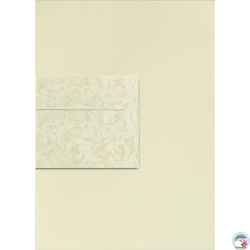 Koperta 80x160mm Pearl biały 150g. (10szt.) 280499 Galeria Papieru