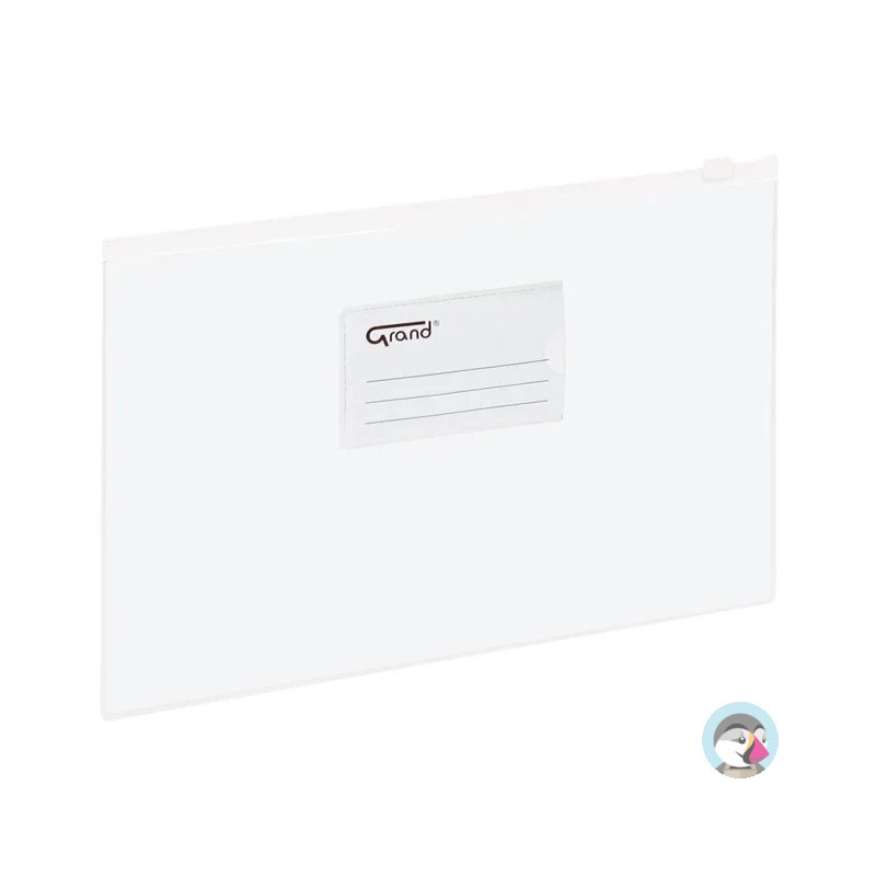Koperta foliowa A4 na suwak EC009B biała 120-1055 GRAND