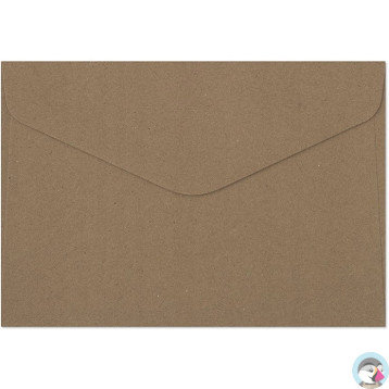 Koperta ozdobna 114x162mm KRAFT c.brązowy C6 120g (8szt.) 280222 Galeria Papieru