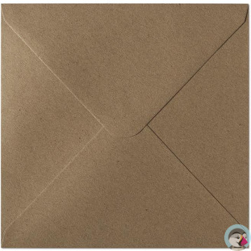 Koperta 160x160mm KRAFT ciemny beż K 120g. (10szt.) 280322 Galeria Papieru