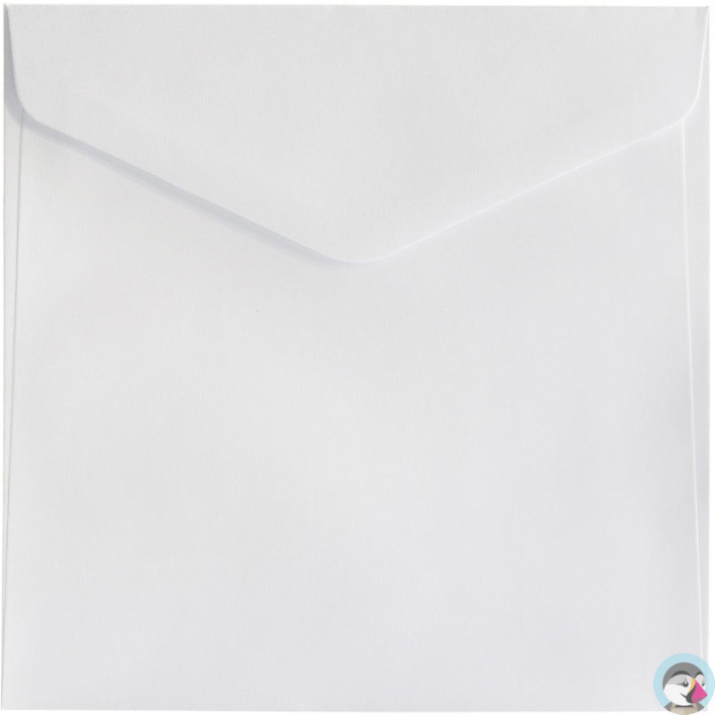 Koperta 160x160mm biały gładki 150g. (10) 280391 Galeria Papieru