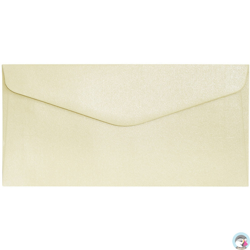 Koperta DL Pearl kremowy 220g. (5szt.) 280902 Galeria Papieru
