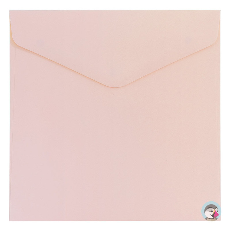 Koperta 160x160mm gładki róż satynowy 130g. (10sztuk) 280326 Galeria Papieru