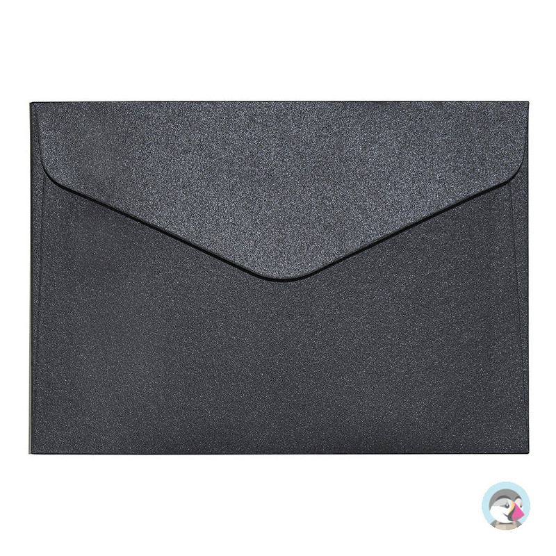Koperta C6 Pearl czarna 150g. (10szt.) 280277 Galeria Papieru