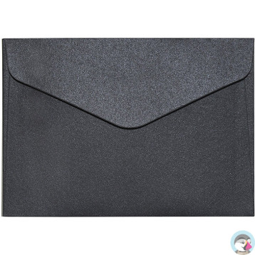 Koperta C6 Pearl czarna 150g. (10szt.) 280277 Galeria Papieru