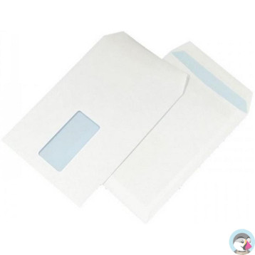 Koperta C5 HK biała 90g okno (500szt.) LEWY/PRAWY środek 45x90mm NC 31432120