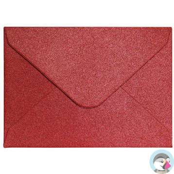 Koperta 70x100 PEARL czerwony K 150g. (10szt.) 280438 Galeria Papieru