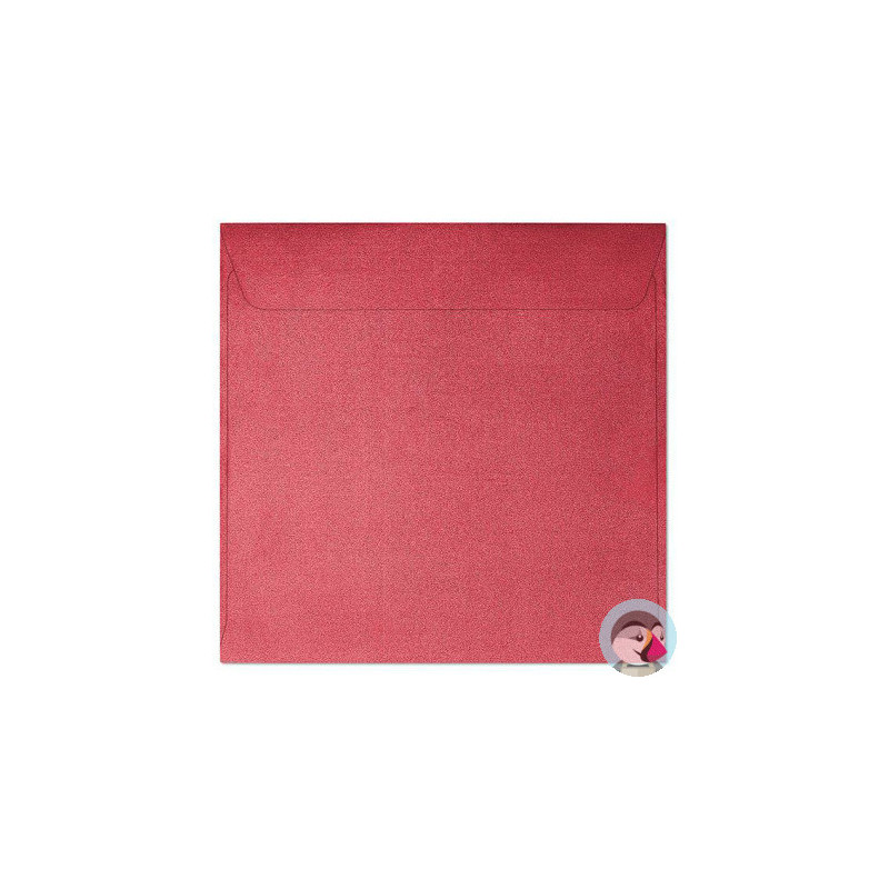 Koperta 145x145mm PEARL czerwona P 120g. (10szt.) 280717 Galeria Papieru