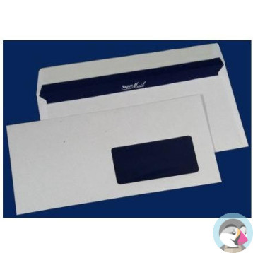 Koperta DL HK biała okno Prawe(400 szt) Super Mail 11239230 NC 110x220, okno 45x90 do dr.laserowych