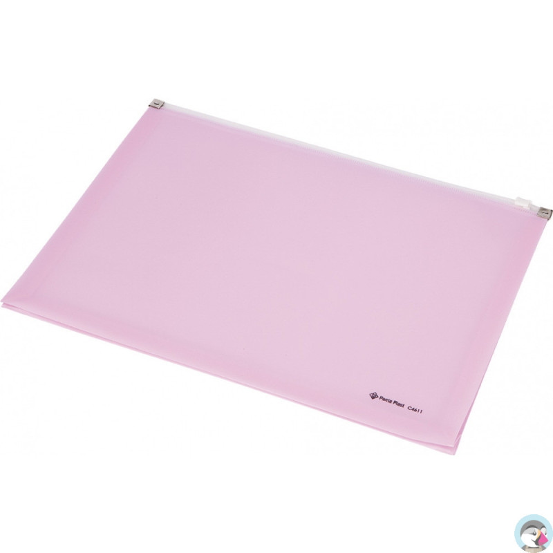 Koperta z suwakiem A4 różowa przestrzenna C4611 0410-0038-13 Panta Plast