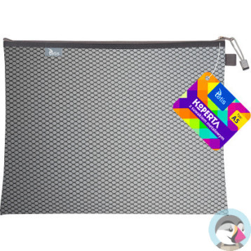Koperta A5 z suwakiem metalowym CZARNA BT606-V TETIS