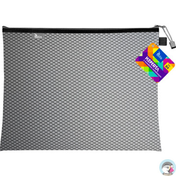 Koperta B4 z suwakiem metalowym CZARNA BT607-V TETIS