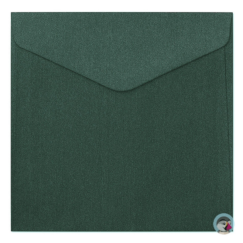 Koperta 160x160mm Pearl zielony 150g. (10szt.) 280344 Galeria Papieru