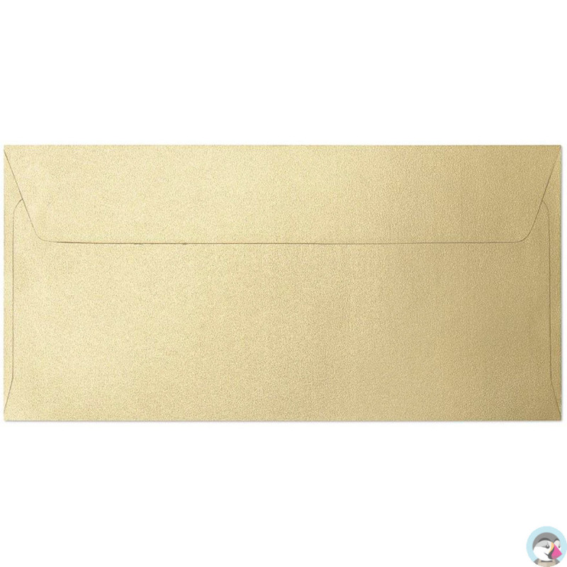 Koperta DL Pearl złoty P 120g.(10szt.) 280115 Galeria Papieru