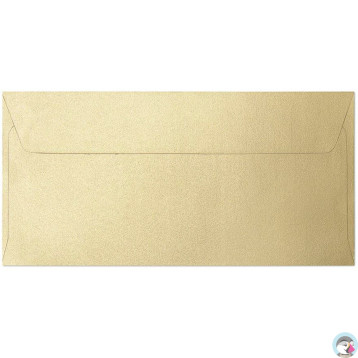 Koperta DL Pearl złoty P 120g.(10szt.) 280115 Galeria Papieru