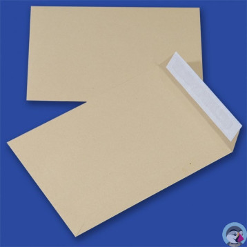 Koperta C4 HK brązowa (250 sztuk) 90g samoklejące z paskiem 31633020/31633027 NC