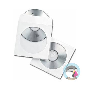 Koperta na CD z okienkiem SK biała 90g (1000) (33020127) NC KOPERTY