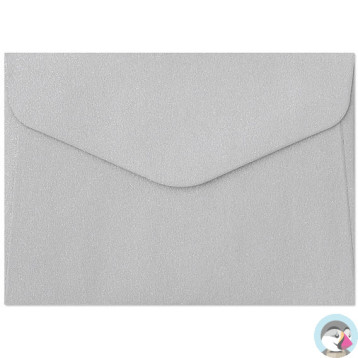 Koperta B7 PEARL srebrny 150g. (10szt.) 280522 Galeria Papieru