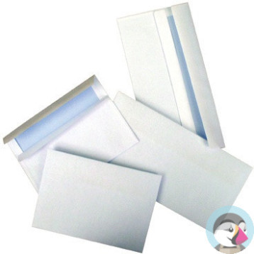 Koperty C6 SK białe 75g okno prawe 45x90mm (1000szt.) NC samoklejące 11021200
