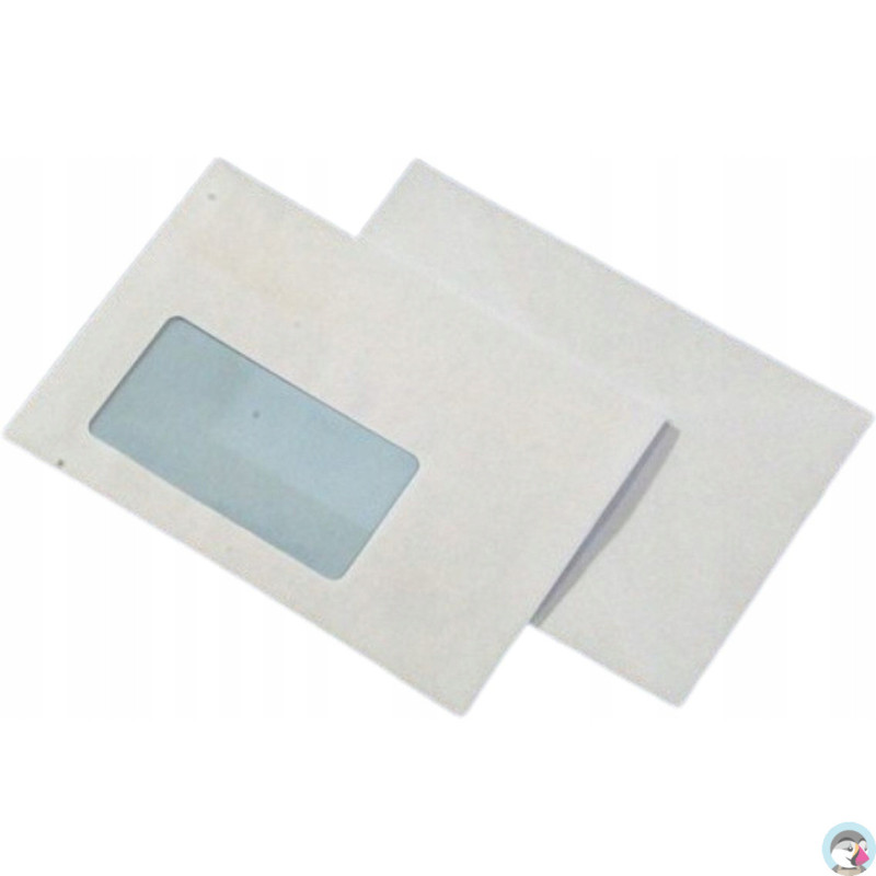 Koperta C6 SK biała 75g.okno lewe 45x90mm samoklejąca (1000szt.)NC 11021300