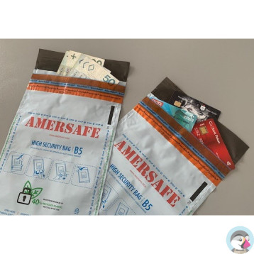 Koperty NC bezpieczne (Bankowe) AMERSAFE B5 HK 100szt. białe/szare 55238097