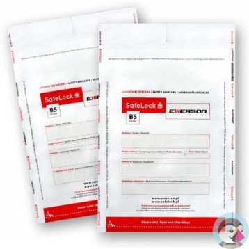 Koperty bezpieczne B4 białe (100sztuk) EMERSON ikb250385btk