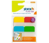 Przekładki indeksujące przeźroczyste 38x25mm 4 kolory 21607 STICK&acute N