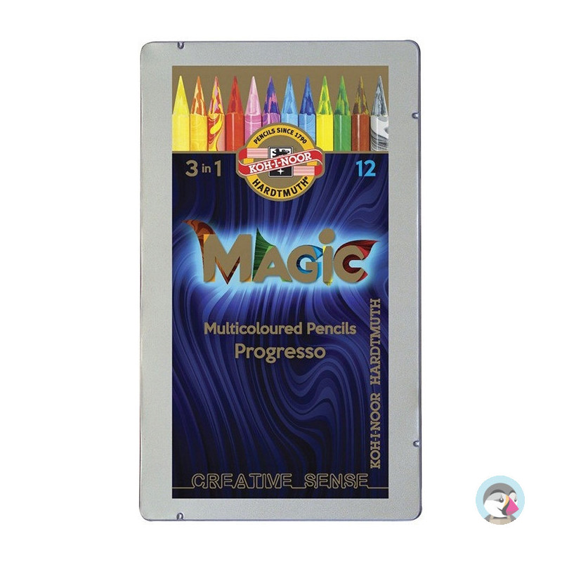 Kredki PROGRESSO MAGIC 12 kol. 8772 KOH-I-NOOR