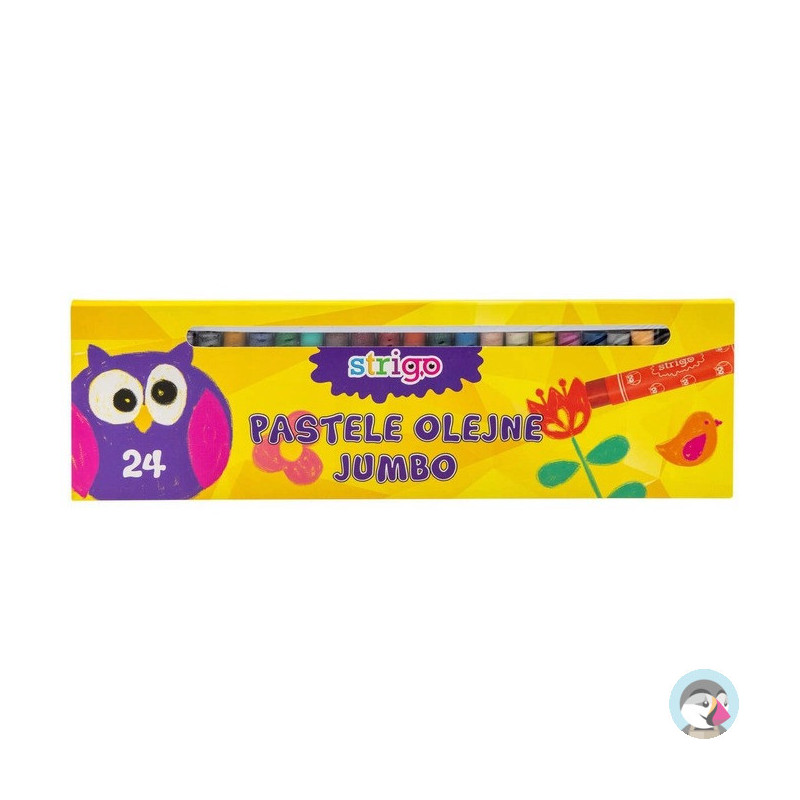 Pastele olejne JUMBO 24 kolory STRIGO SSC030