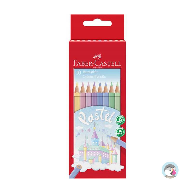 Kredki ZAMEK 10 kolorów pastelowe 111211 FABER-CASTELL