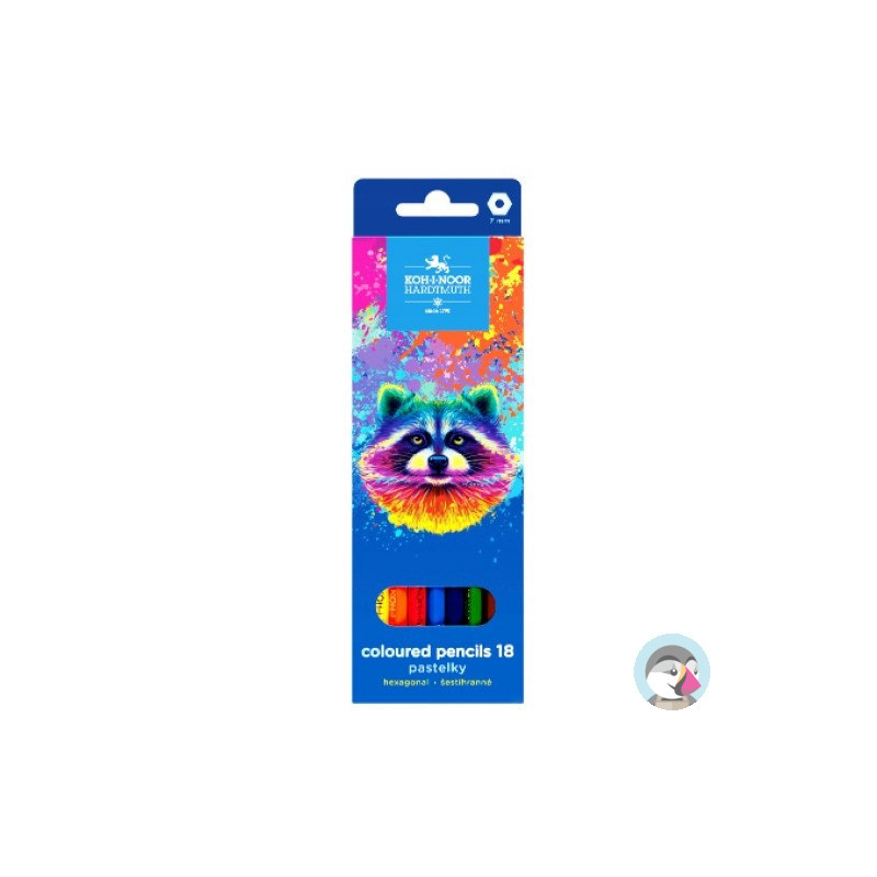 Kredki szkolne 18 kol. SZOP 3553 KOH-I-NOOR