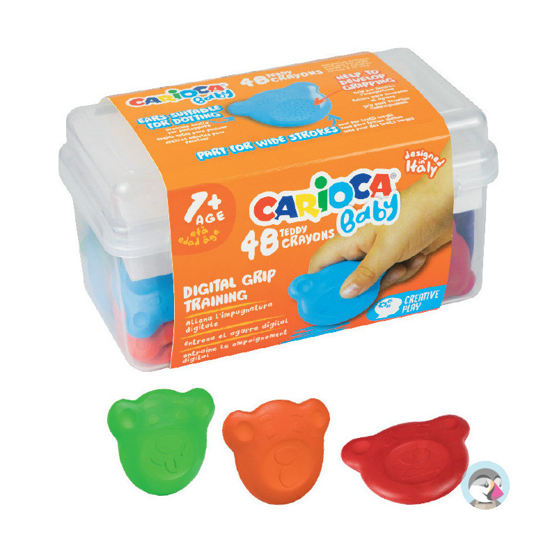 Kredki Misiaki BABY dla dzieci 1 kuferek 48szt. 160-2217 42958 CARIOCA
