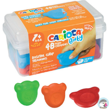 Kredki Misiaki BABY dla dzieci 1 kuferek 48szt. 160-2217 42958 CARIOCA