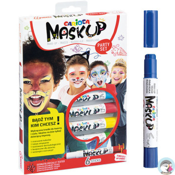 Kredki do twarzy CARIOCA MaskUP 6 kol. 170-2508
