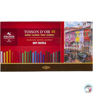 Kredki pastele suche w sztyfcie 7x7mm 48 kol. 8586 KOH-I-NOOR