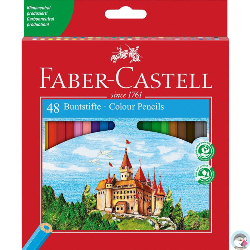 Kredki ZAMEK 48 kolorów opakowanie kartonowe 120148 FC FABER-CASTELL